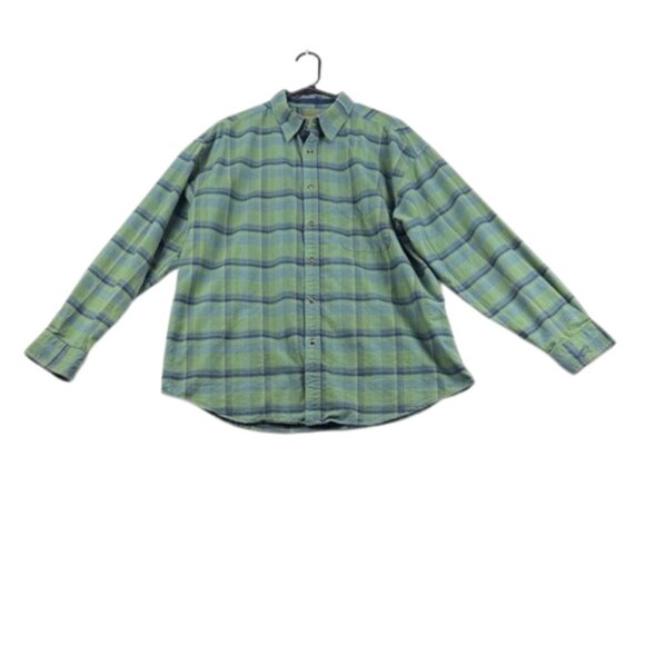 Horny Toad Other - Horny Toad Green & Blue Plaid Button Down Shirt – Size L